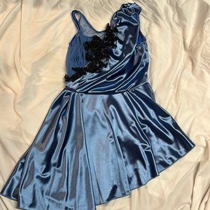 Blue dance costume